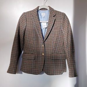 NWT JCrew Factory Houndstooth Blazer Size 0P